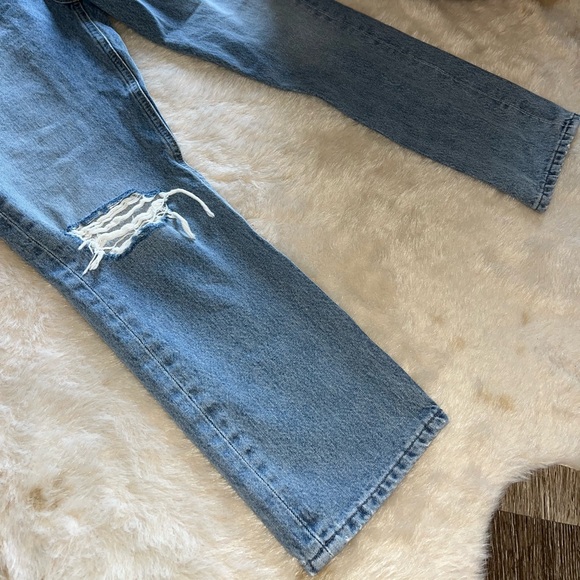 AGOLDE Riley High-Rise Straight Crop in Endeavor 26 - Picture 8 of 15